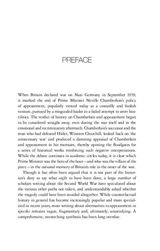 Alternatives to Appeasement: Neville Chamberlain and Hitler’s Germany