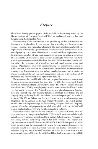 Intellectual Property and Free Trade Agreements