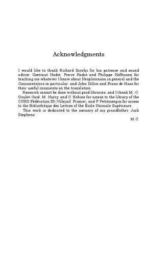 Simplicius: On Aristotle Categories 1-4