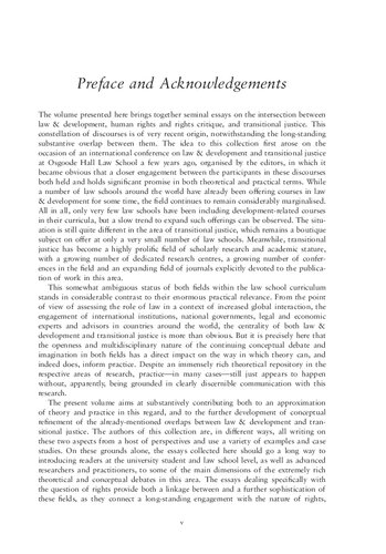 Law in Transition: Human Rights, Development and Transitional Justice