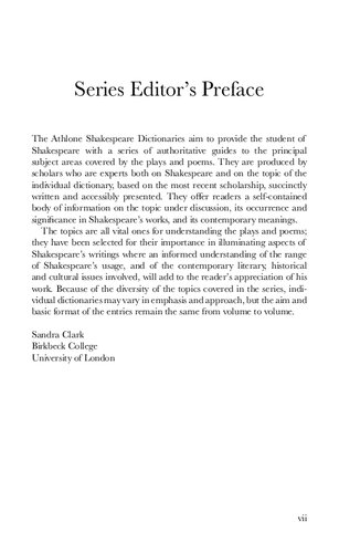 Music in Shakespeare: A Dictionary