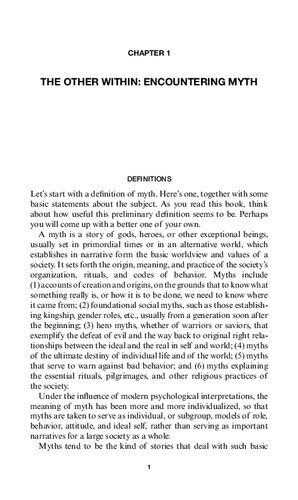 Myth: Key Concepts in Religion