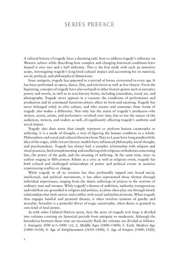 A Cultural History of Tragedy in Antiquity Volume 1