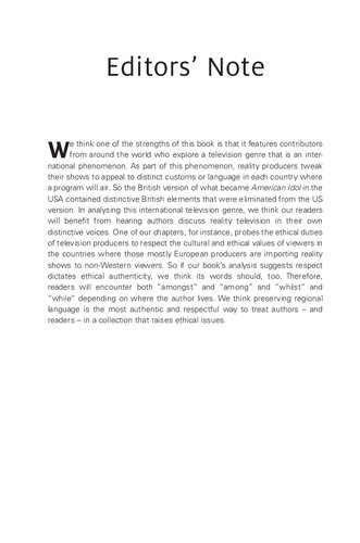 The Ethics of Reality TV: A Philosophical Examination