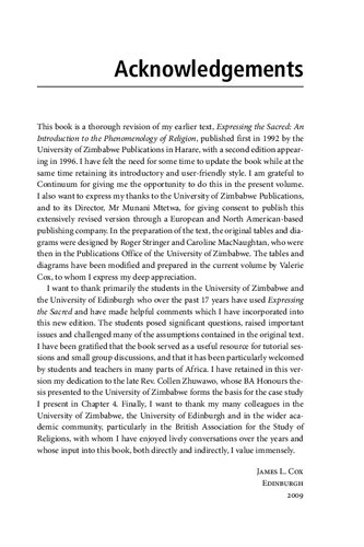 An Introduction to the Phenomenology of Religion