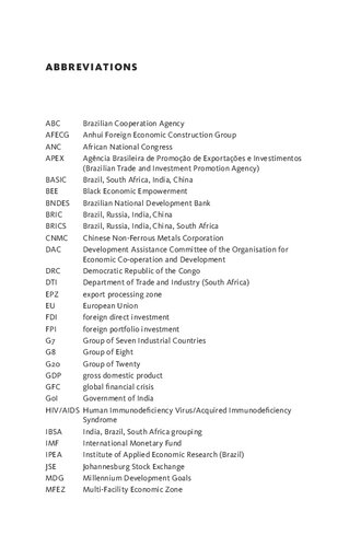 The Rise of the Brics in Africa: The Geopolitics of South–South Relations