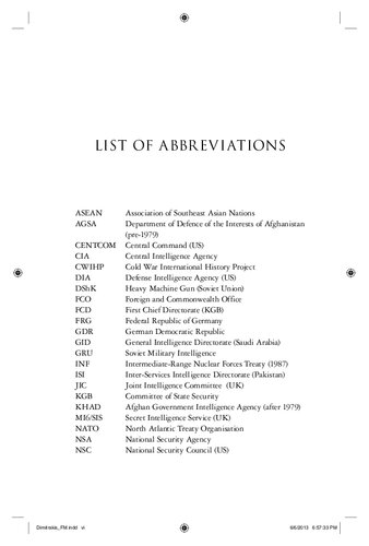 The Secret War in Afghanistan: The Soviet Union, China and the Role of Anglo-American Intelligence