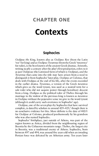 Sophocles' Oedipus the King