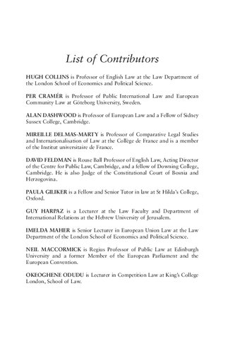 The Cambridge Yearbook of European Legal Studies: Volume 7, 2004–2005