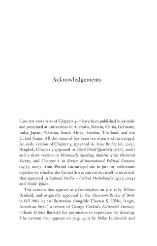 Is There Hope for Uncle Sam?: Beyond the American Bubble