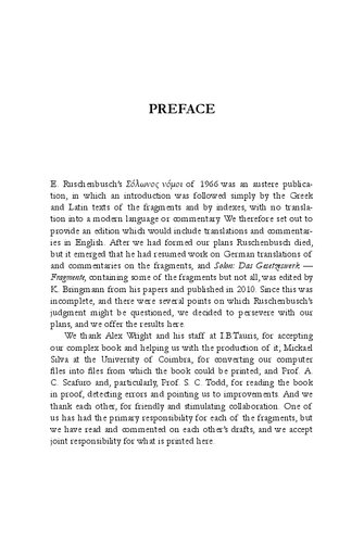 The Laws of Solon: A New Edition with Introduction, Translation and Commentary