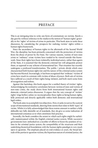 Victims’ Rights, Human Rights and Criminal Justice: Reconceiving the Role of Third Parties
