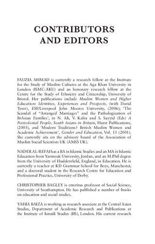 Muslim Youth: Challenges, Opportunities and Expectations