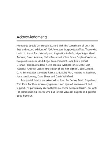 100 American Independent Films: BFI Screen Guides