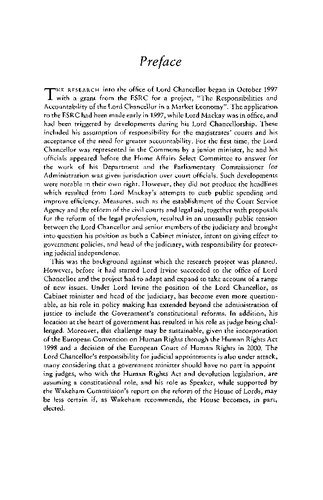 The Office of Lord Chancellor