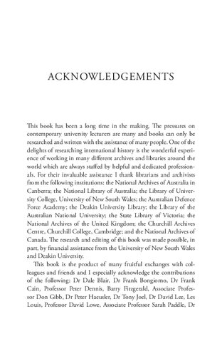 Australia and Appeasement: Imperial Foreign Policy and the Origins of World War II