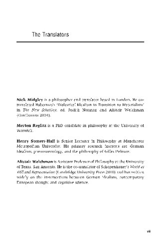 Essay on Transcendental Philosophy