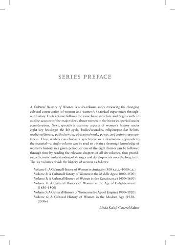 A Cultural History of Women in the Age of Empire