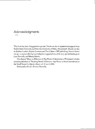 The Spectre of Sound: Music in Film and Television