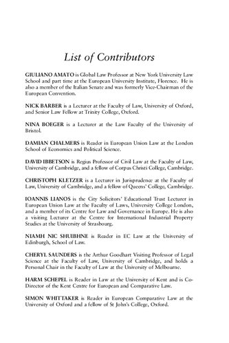 The Cambridge Yearbook of European Legal Studies Volume 8, 2005–2006