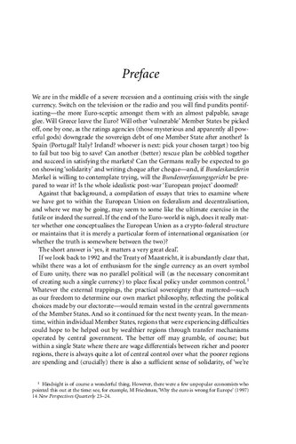 Federalism in the European Union