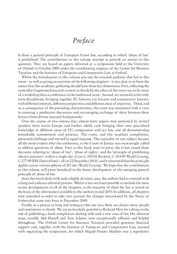 Prohibition of Abuse of Law: A New General Principle of EU Law?