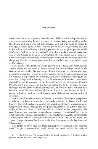 Paul: Life, Setting, Work, Letters