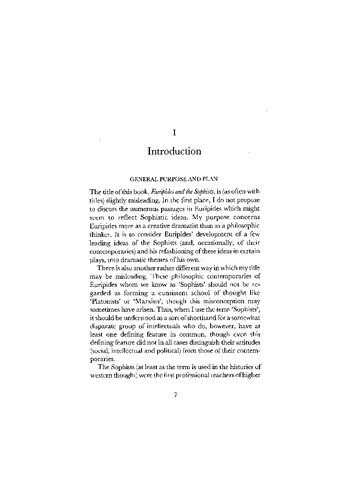 Euripides and the Sophists