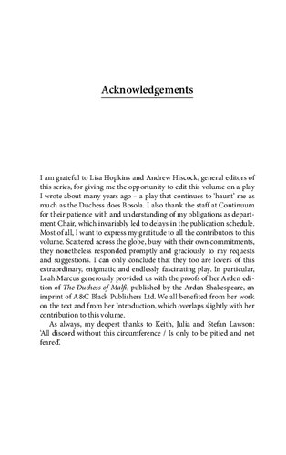 The Duchess of Malfi: A Critical Guide