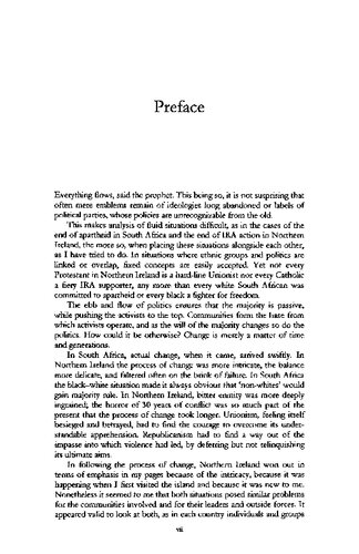 Peace in Their Time: War and Peace in Ireland and Southern Africa