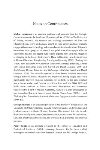 How Drama Activates Learning: Contemporary Research and Practice