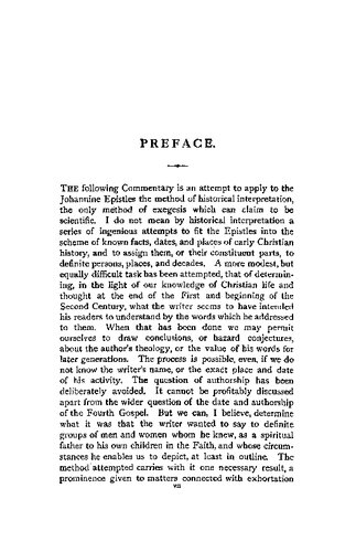 The Johannine Epistles