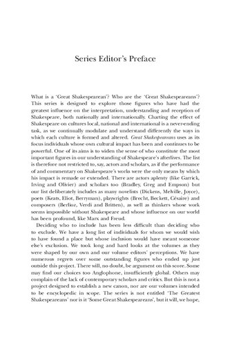 Hugo, Pasternak, Brecht, Césaire: Great Shakespeareans Volume XIV