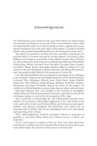 World Englishes: Volume II: North America