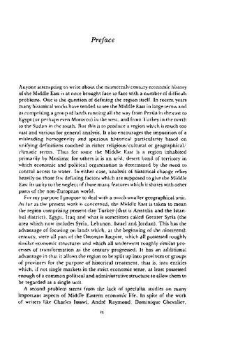 The Middle East in the World Economy 1800-1914