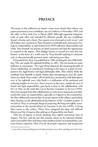 Relating to Responsibility: Essays in Honour of Tony Honoré on his 80th Birthday