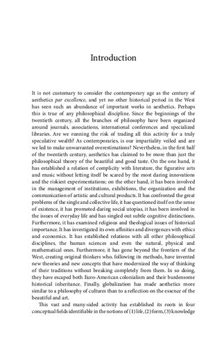 20th Century Aesthetics: Towards a Theory of Feeling