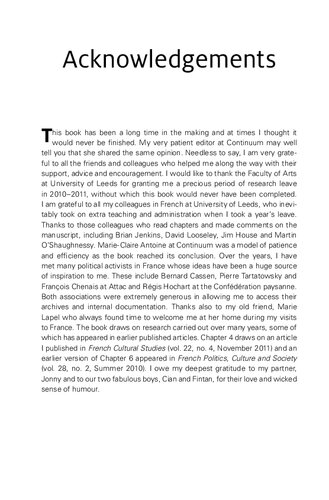 Between Republic and Market: Globalization and Identity in Contemporary France