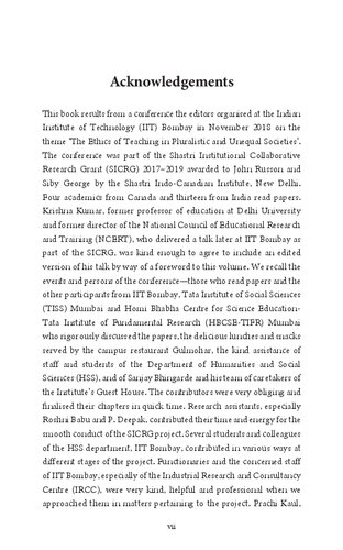 Teaching in Unequal Societies