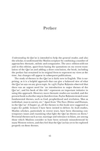 Understanding the Qur’an: Themes and Style