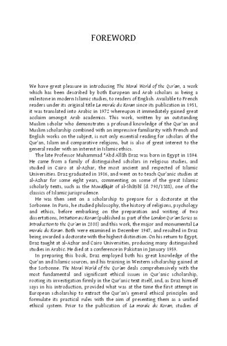 The Moral World of The Qur'an