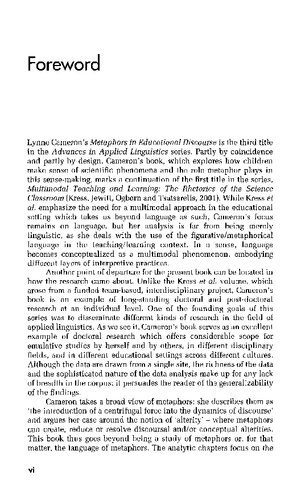 Metaphor in Educational Discourse