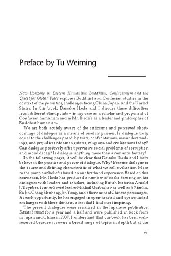 New Horizons in Eastern Humanism: Buddhism, Confucianism and the Quest for Global Peace