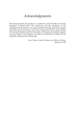 The Financial Crisis in Constitutional Perspective: The Dark Side of Functional Differentiation