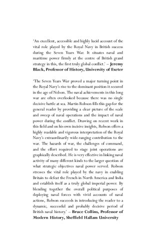 A History of the Royal Navy: The Seven Years War