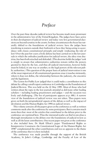 Judicial Review and the Constitution