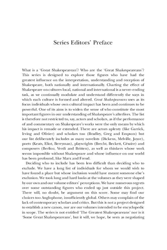 Joyce, T.S. Eliot, Auden, Beckett: Great Shakespeareans: Volume XII