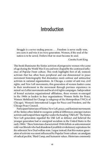 Building a Just and Secure World: Popular Front Women’s Struggle for Peace and Justice in Chicago during the 1960s