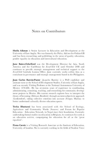 Children as Decision Makers in Education: Sharing Experiences Across Cultures