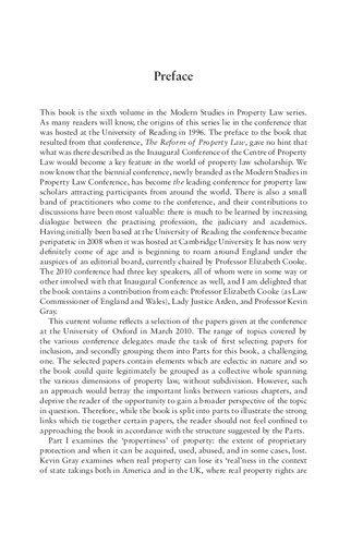 Modern Studies in Property Law - Volume 6